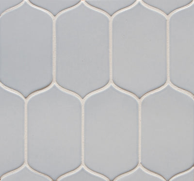 6th Avenue Arabesque Mosaic 10-1/8X10 Pale Sky Gloss