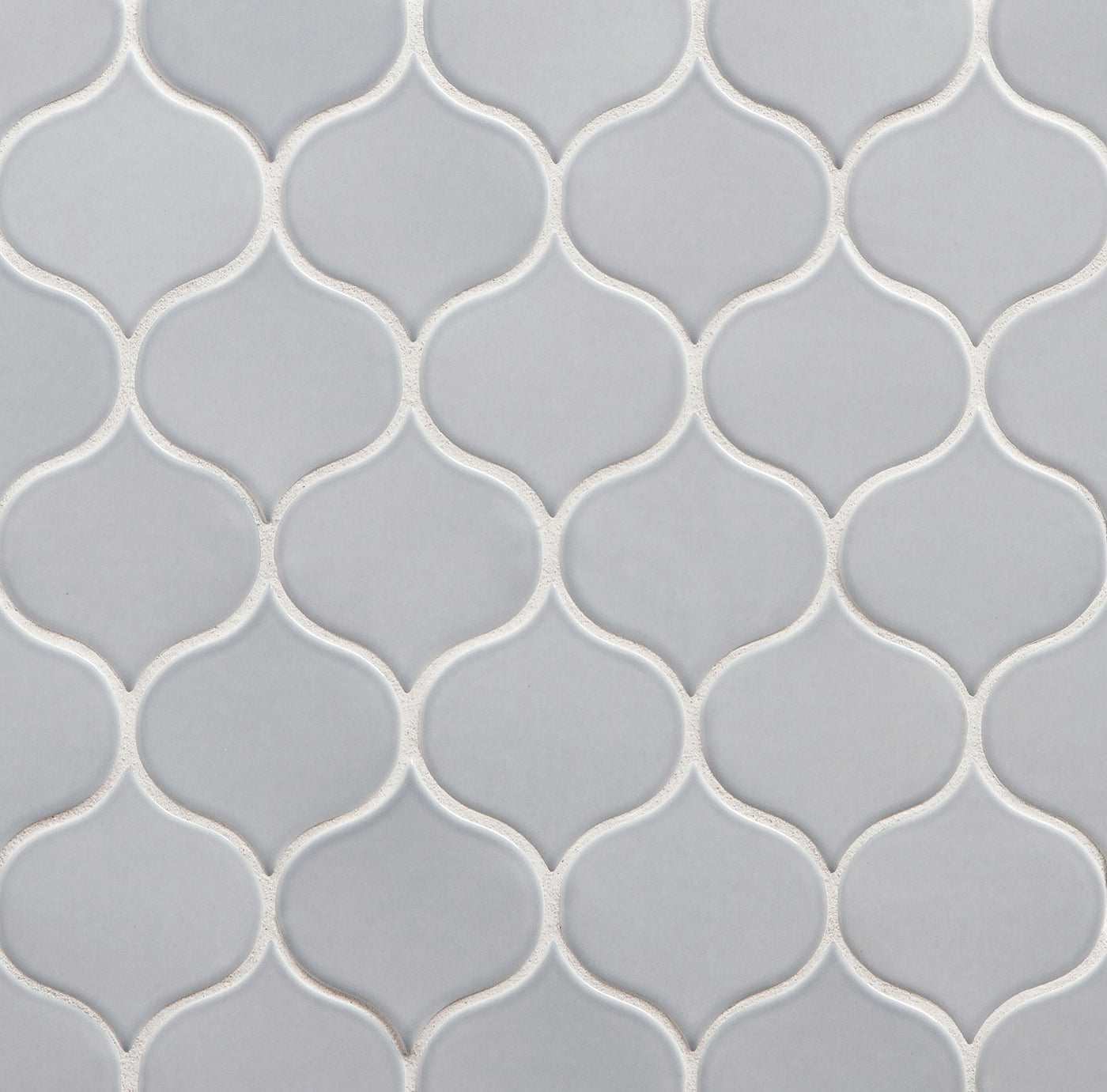 6th Avenue Arabesque Mosaic 7-3/4X12-3/4 Pale Sky Gloss
