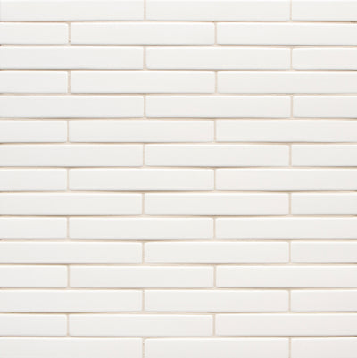 6th Avenue Rectangle Mosaic 9-7/8X12 White Gloss