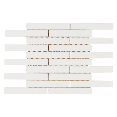 6th Avenue Rectangle Mosaic 9-7/8X12 White Gloss