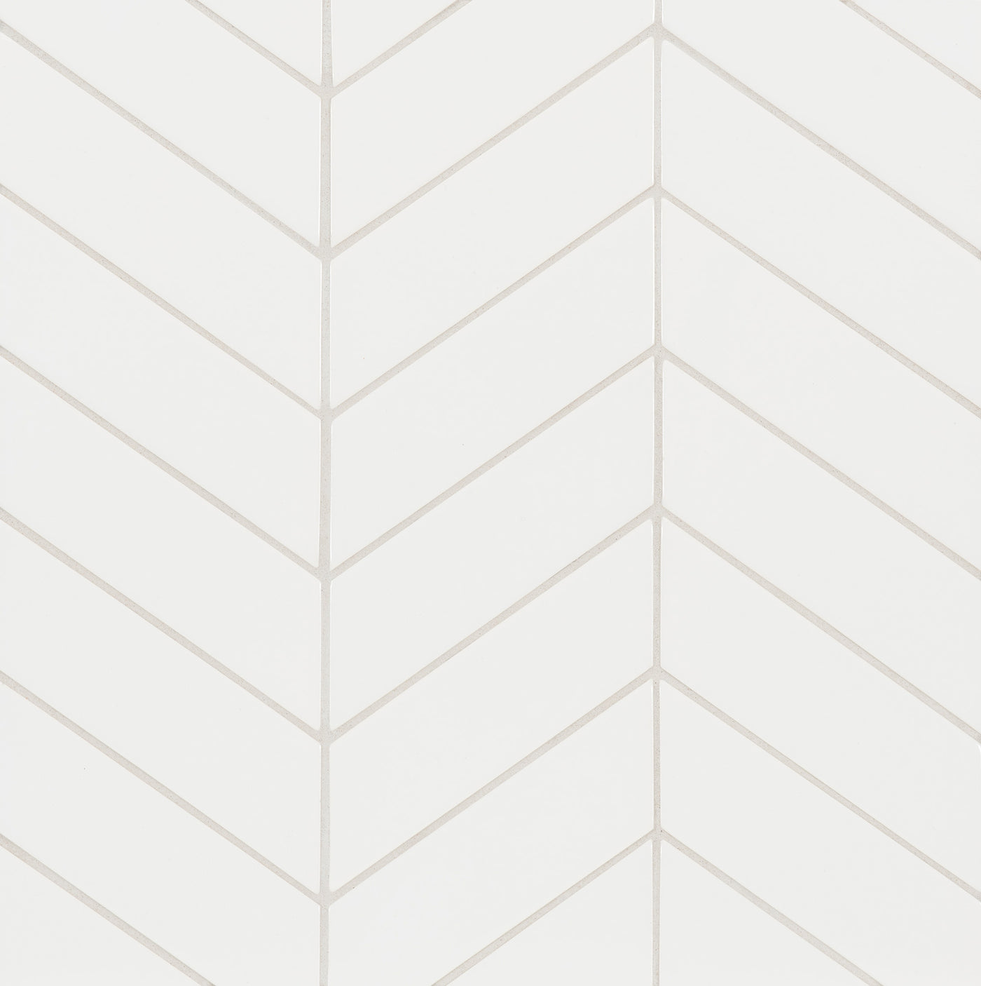 6th Avenue Chevron Mosaic 10-3/8X10 White Gloss