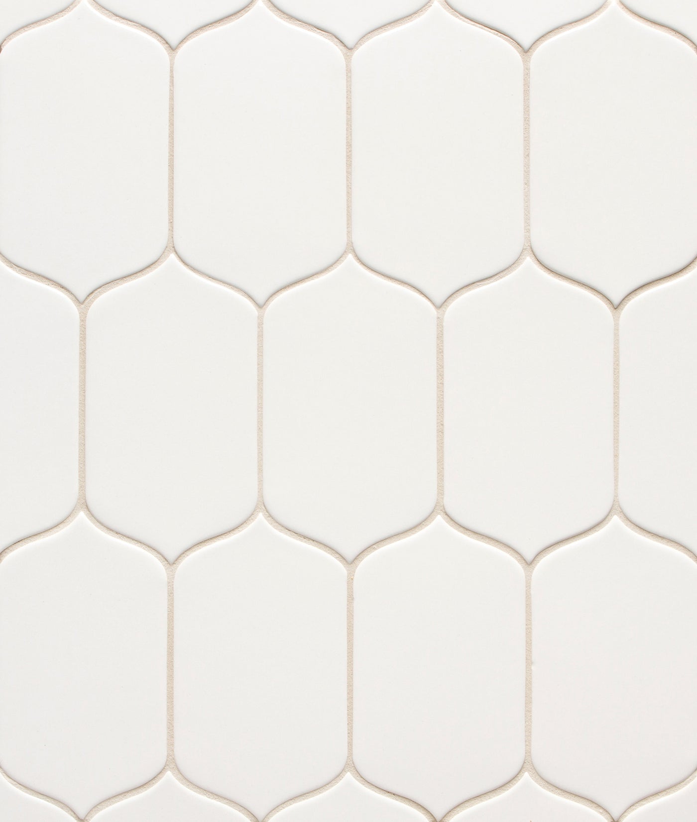 6th Avenue Arabesque Mosaic 10-1/8X10 White Gloss