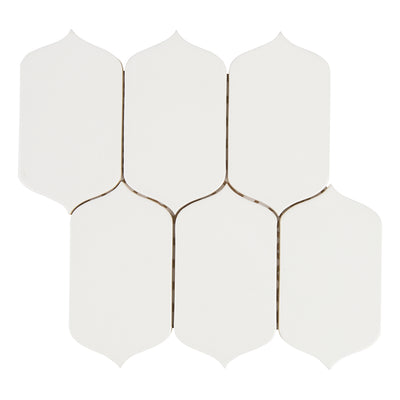 6th Avenue Arabesque Mosaic 10-1/8X10 White Matte
