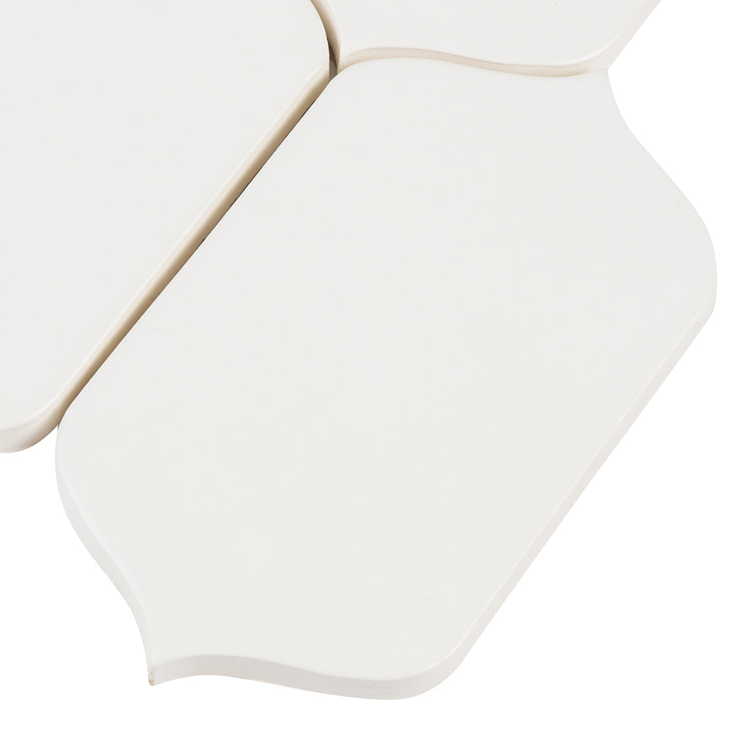 6th Avenue Arabesque Mosaic 10-1/8X10 White Matte