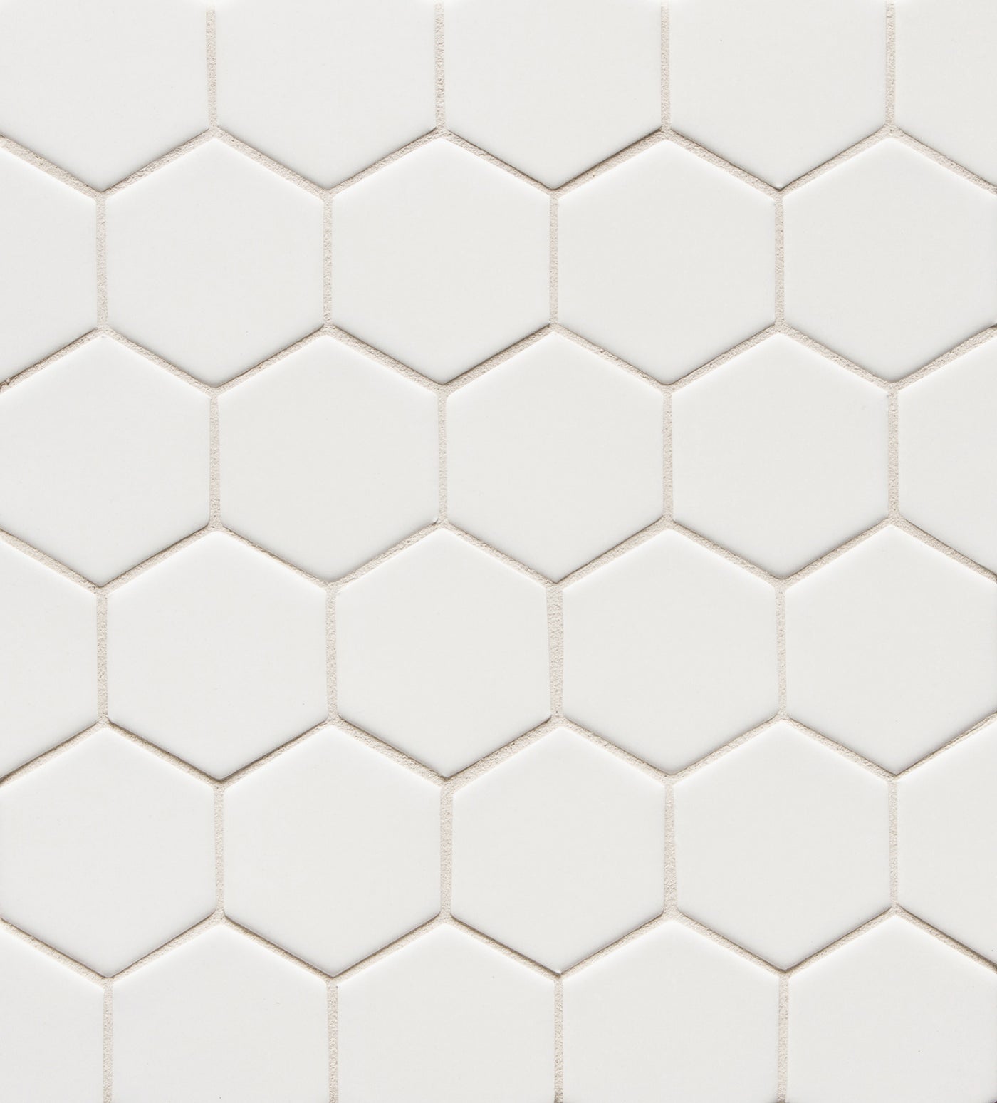 6th Avenue Hexagon Mosaic 10-1/2X11 White Matte