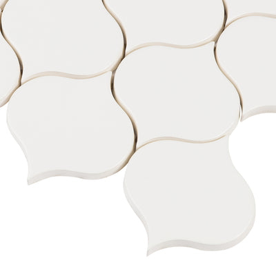 6th Avenue Arabesque Mosaic 7-3/4X12-3/4 White Matte