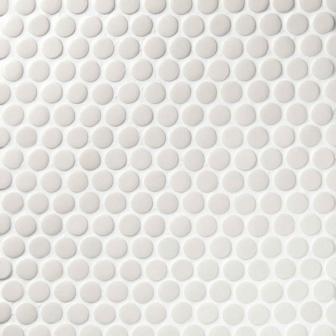 6th Avenue Circle Mosaic 12X12 White Matte