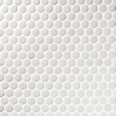 6th Avenue Circle Mosaic 12X12 White Matte