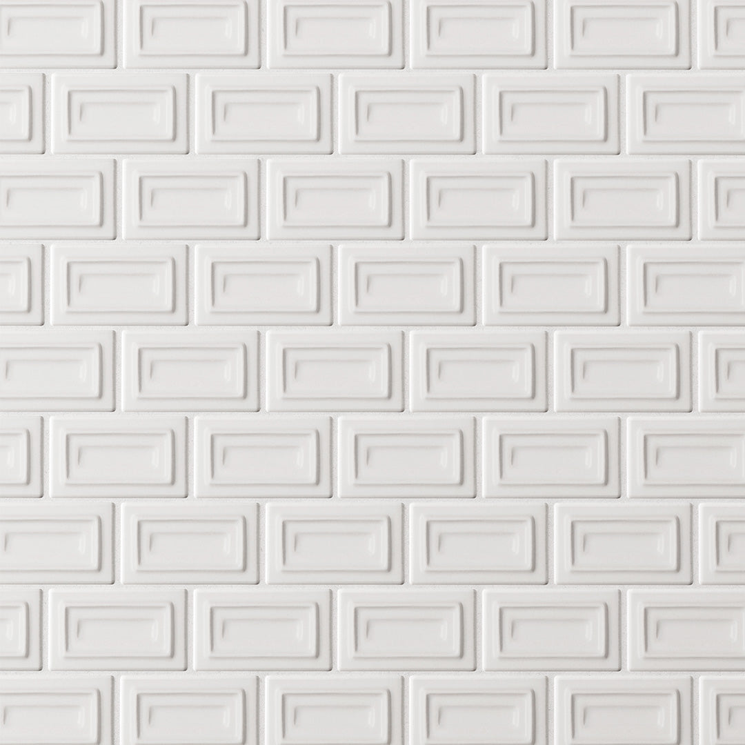 6th Avenue Rectangle Mosaic 10-1/2X11-1/4 White Matte