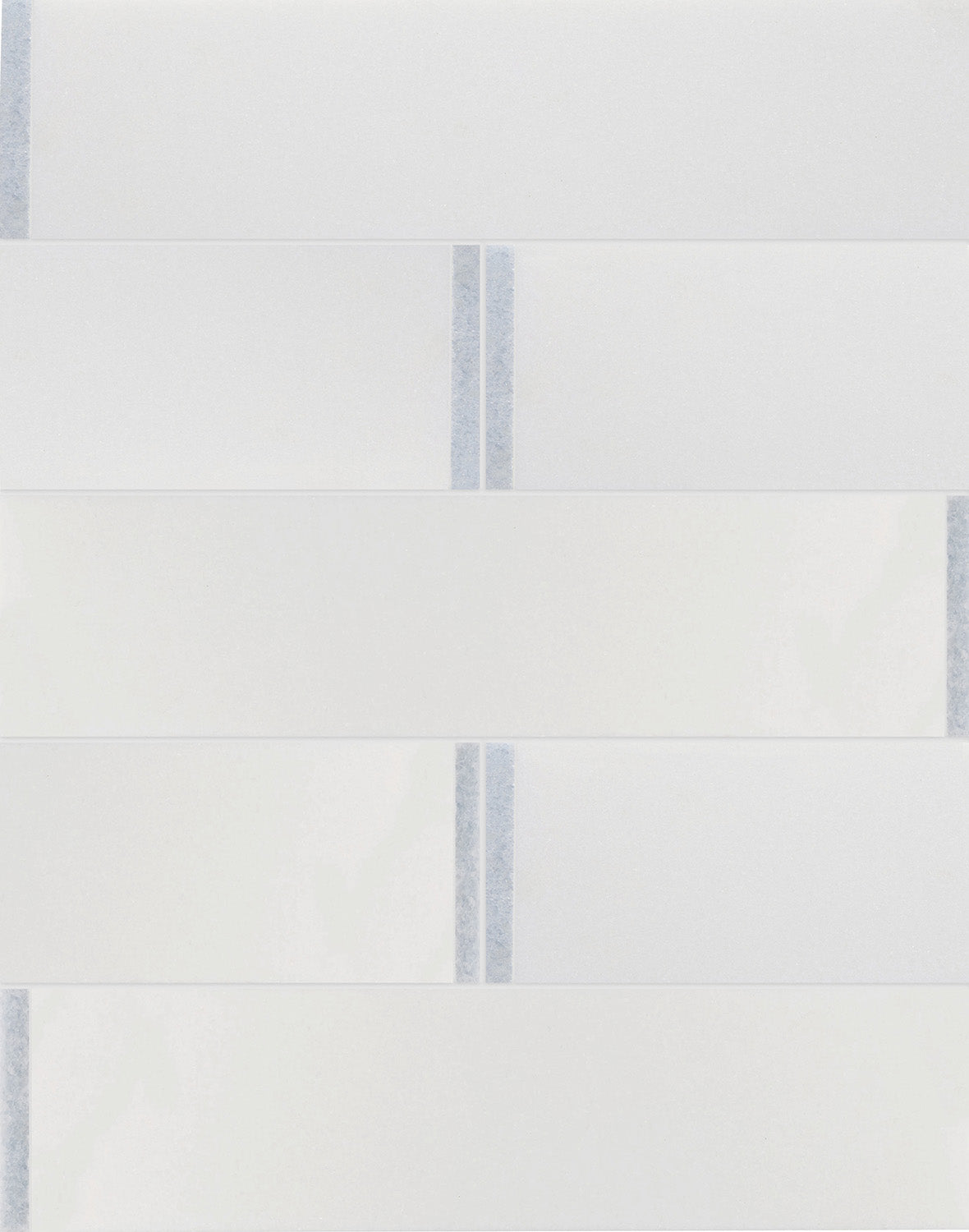 Accent Bleu 3X12 Thassos Polished