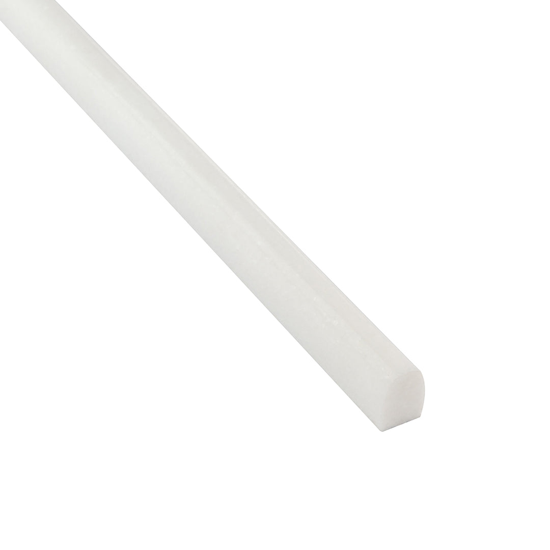 Accent Bleu Trim 1/2X12 Thassos Polished