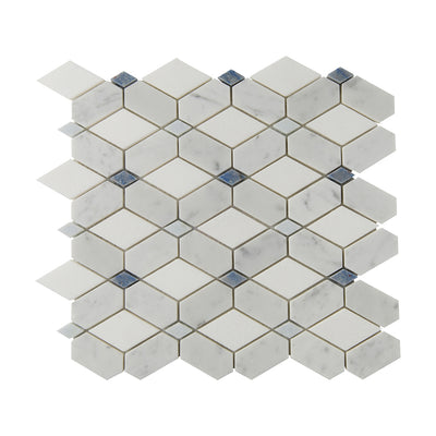 Accent Bleu Mosaic 13X14 Multi-Color Polished