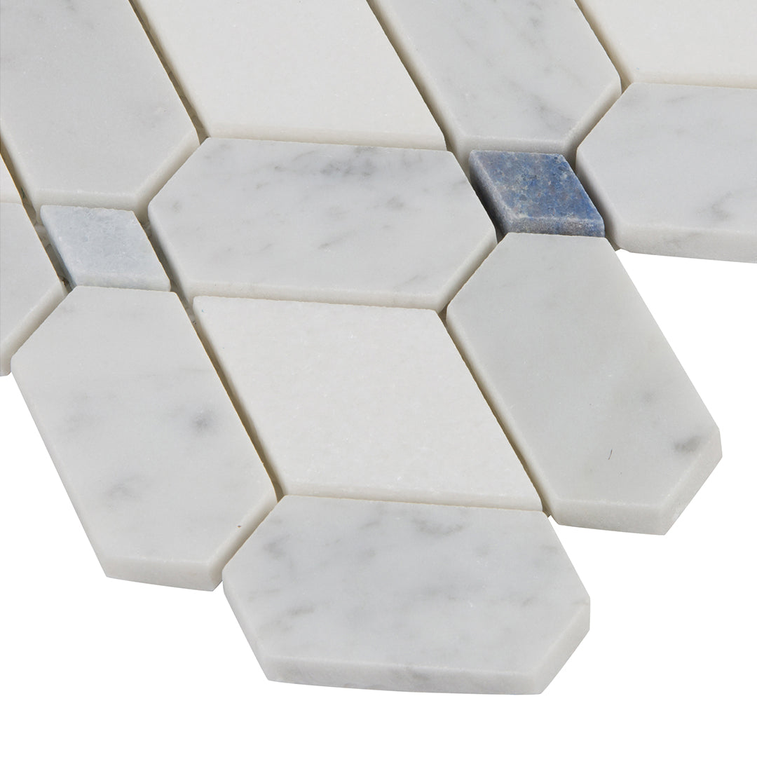 Accent Bleu Mosaic 13X14 Multi-Color Polished