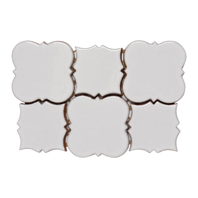 Andalucia Mosaic 7X10 Blanco Gloss