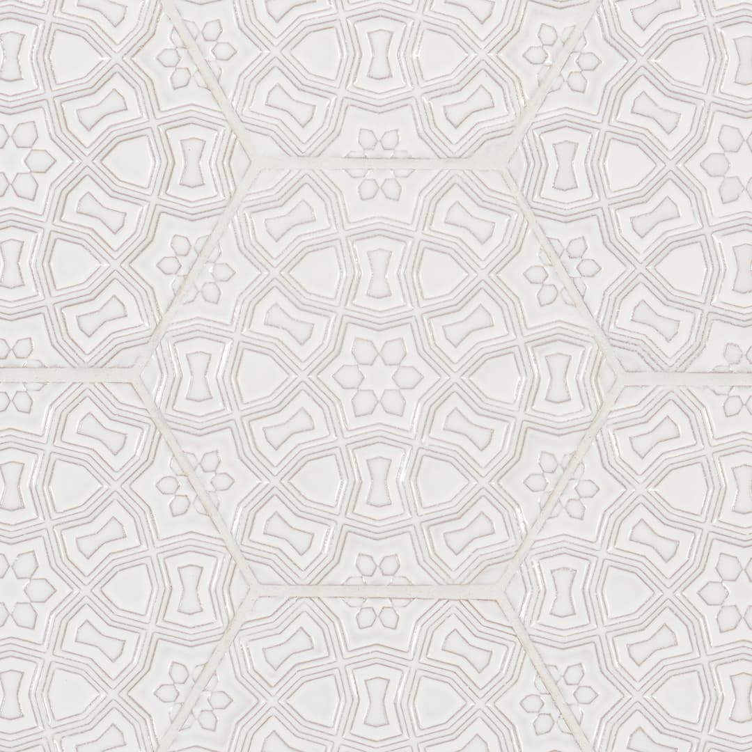 Andalucia Marrakesh Deco 8-3/4X10 Blanco Gloss