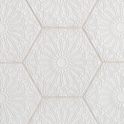 Andalucia Fez Deco 8-3/4X10 Blanco Matte
