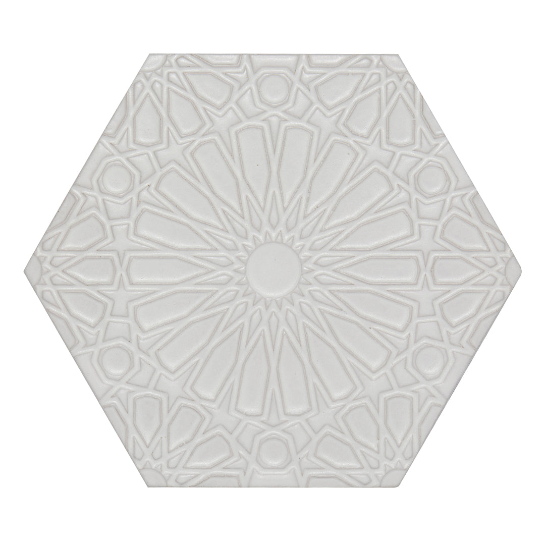 Andalucia Fez Deco 8-3/4X10 Blanco Matte