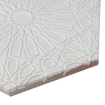Andalucia Fez Deco 8-3/4X10 Blanco Matte
