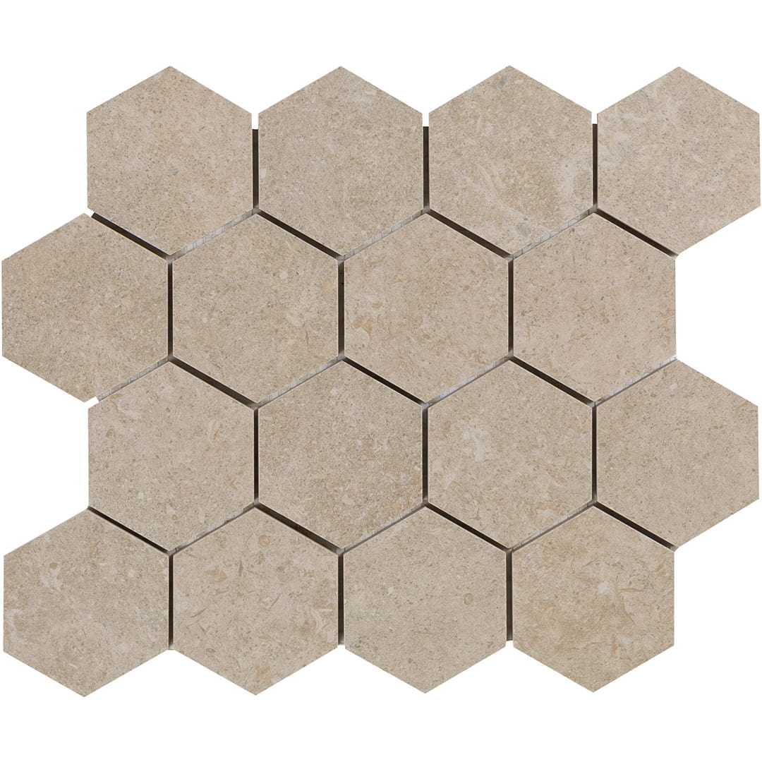 Bera&Beren Hexagon Mosaic 10.9449X13.1693 Greige Natural