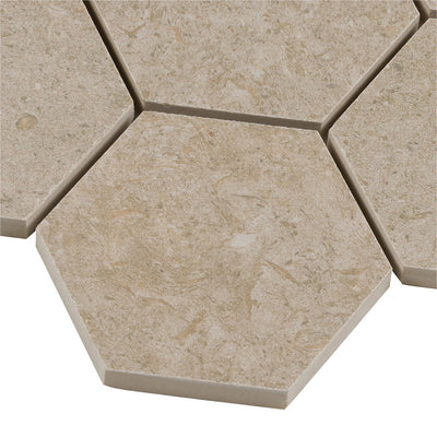 Bera&Beren Hexagon Mosaic 10.9449X13.1693 Greige Natural