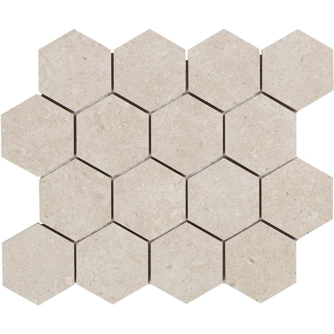 Bera&Beren Hexagon Mosaic 10.9449X13.1693 Light Grey Natural