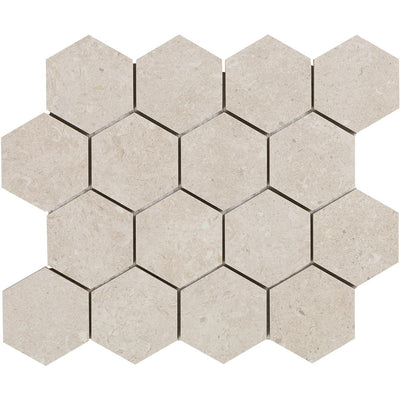 Bera&Beren Hexagon Mosaic 10.9449X13.1693 Light Grey Natural