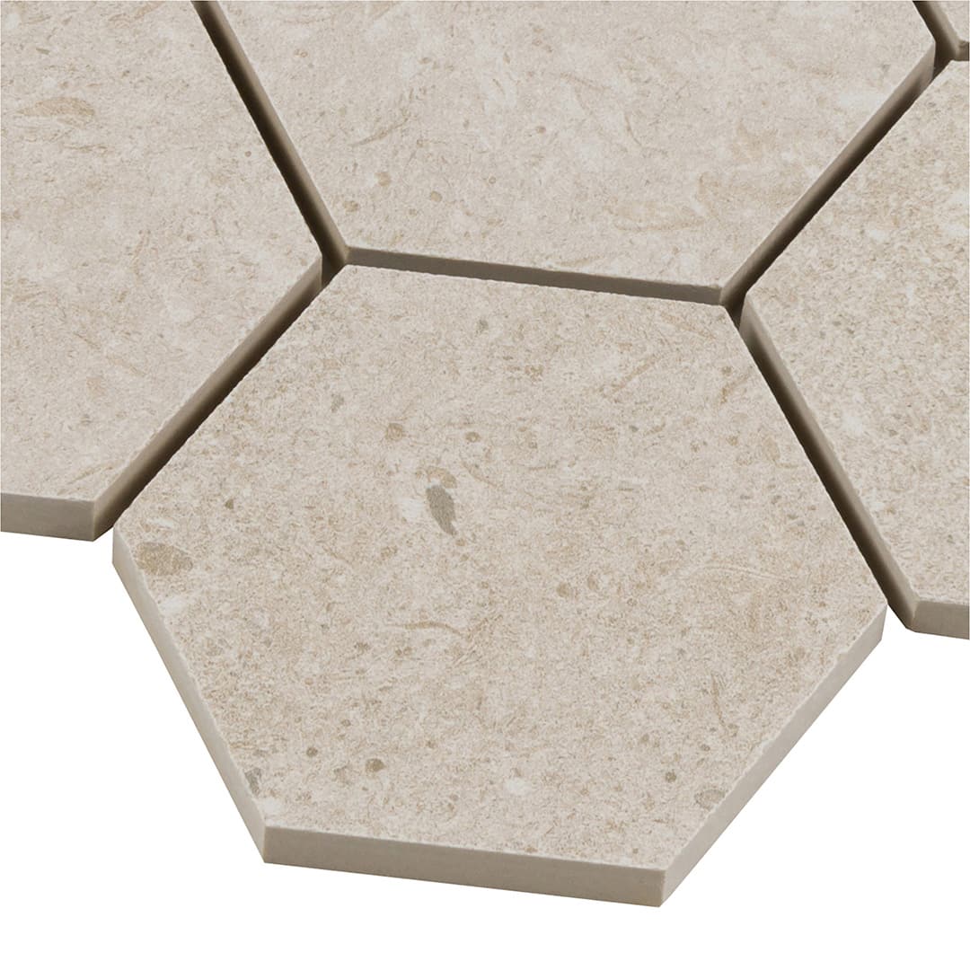 Bera&Beren Hexagon Mosaic 10.9449X13.1693 Light Grey Natural