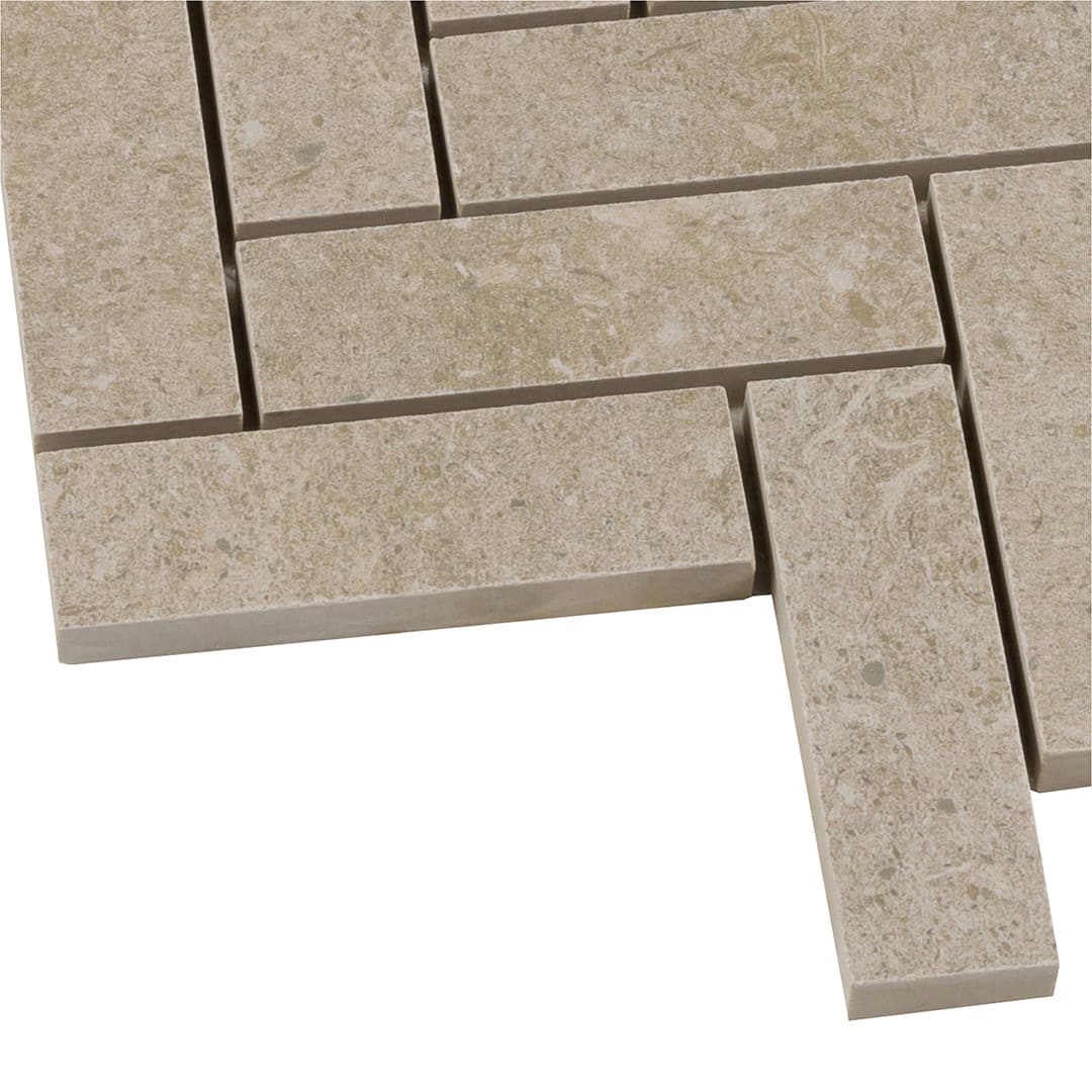Bera&Beren Herringbone Mosaic 13.1063X13.55 Greige Natural
