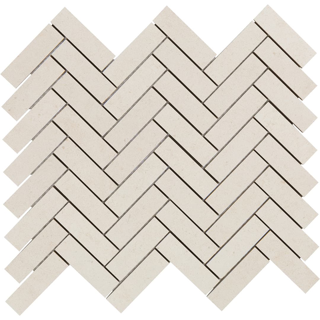 Bera&Beren Herringbone Mosaic 13.1063X13.55 White Natural