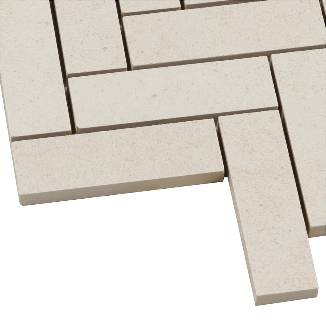 Bera&Beren Herringbone Mosaic 13.1063X13.55 White Natural