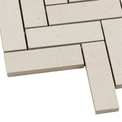Bera&Beren Herringbone Mosaic 13.1063X13.55 White Natural
