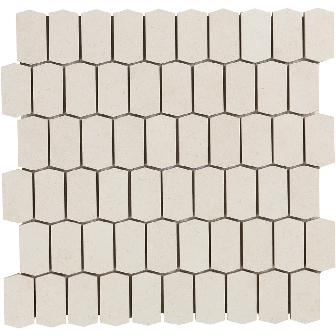 Bera&Beren Hive Mosaic 12-3/8X12-1/2 White Natural