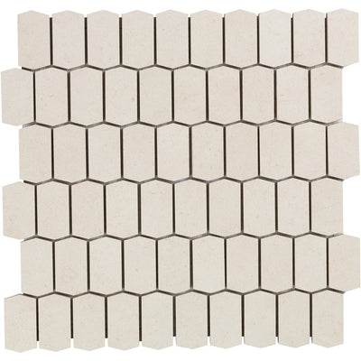 Bera&Beren Hive Mosaic 12-3/8X12-1/2 White Natural