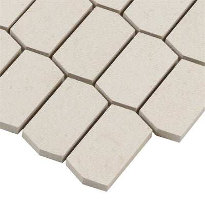 Bera&Beren Hive Mosaic 12-3/8X12-1/2 White Natural