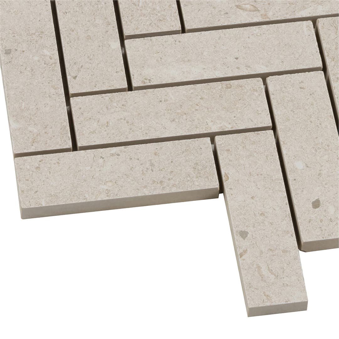 Bera&Beren Herringbone Mosaic 13.1063X13.55 Light Grey Natural