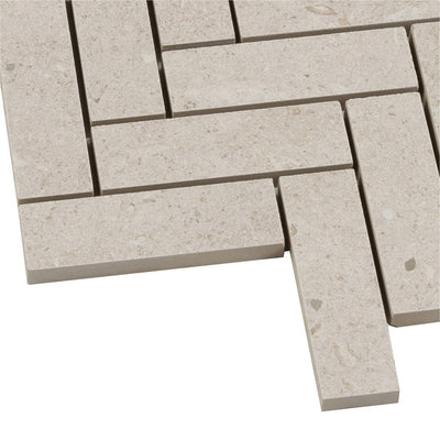Bera&Beren Herringbone Mosaic 13.1063X13.55 Light Grey Natural