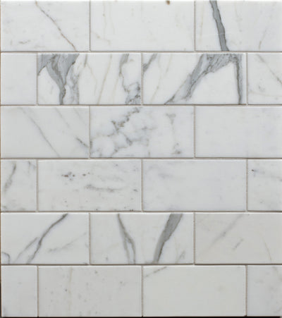 Bianco Europa Rectangle 3X6 Statuary Honed