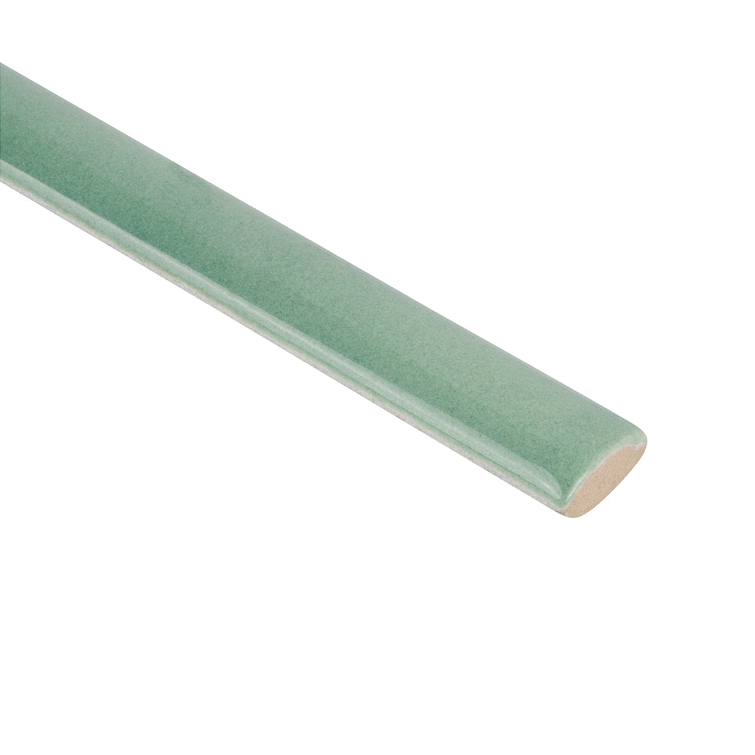 Cafe Bullnose Trim 1/2X12 Moroccan Mint Blend Gloss