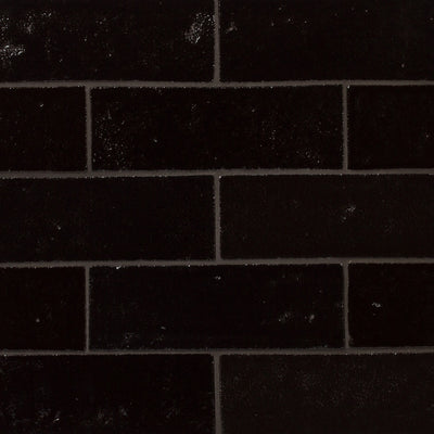 City Bricks 3X9 Black Asphalt Gloss