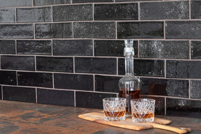 City Bricks 3X9 Black Asphalt Gloss