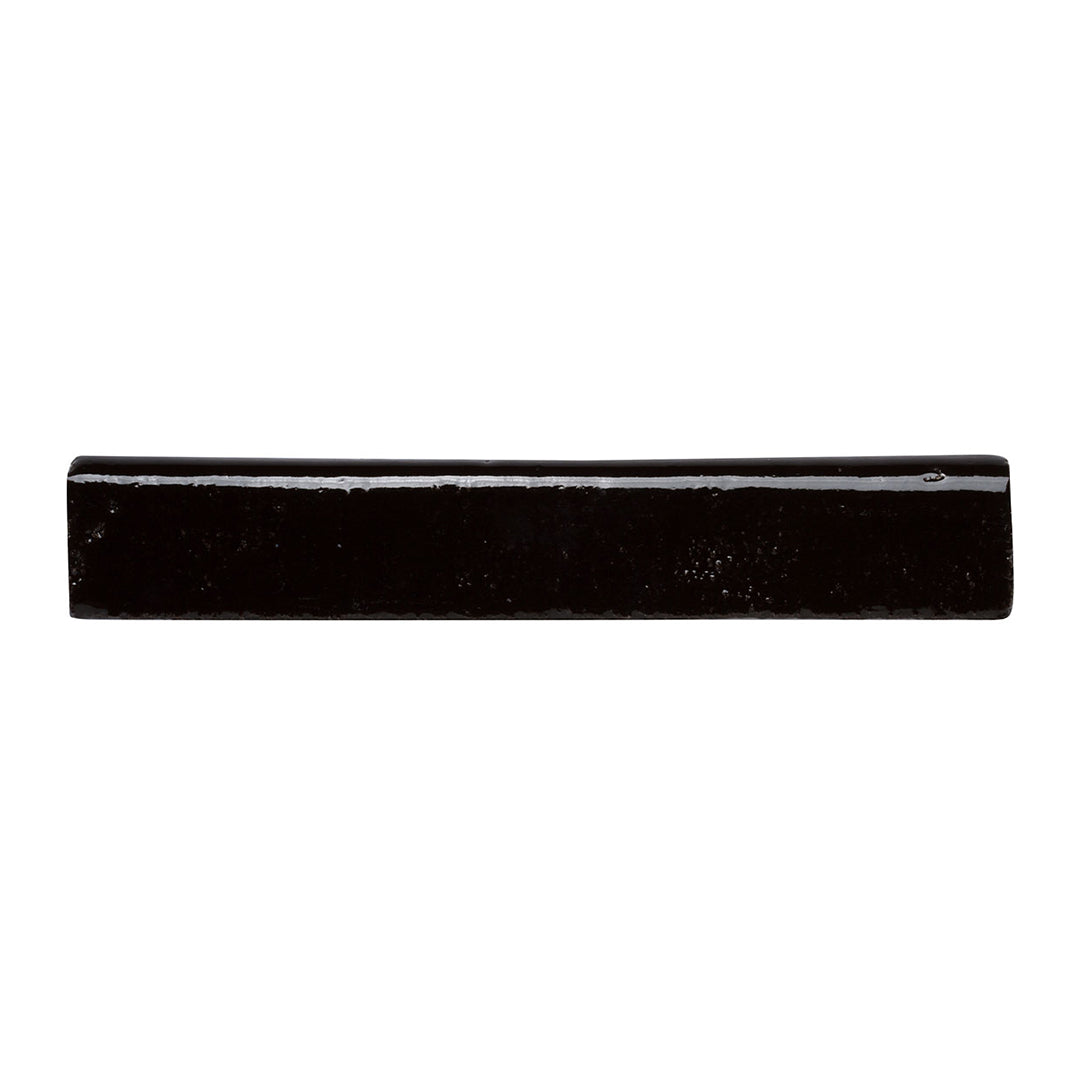 City Bricks Bullnose Trim 1-1/2X9 Black Asphalt Gloss