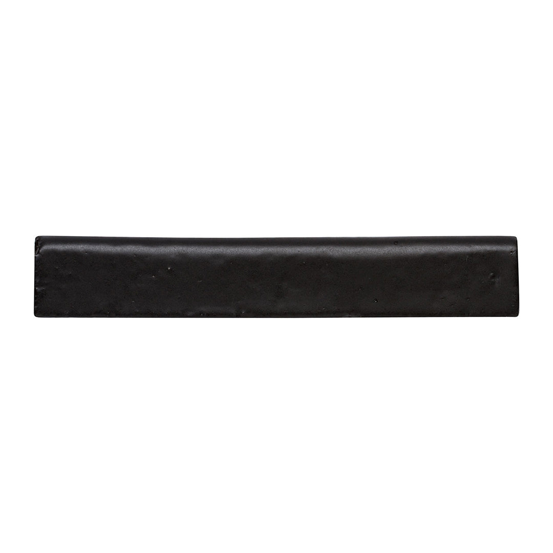 City Bricks Bullnose Trim 1-1/2X9 Black Asphalt Matte