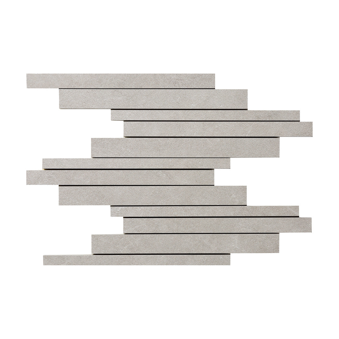 Continuum Rectangle Mosaic 12X12 Grey Natural