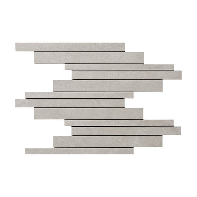 Continuum Rectangle Mosaic 12X12 Grey Natural
