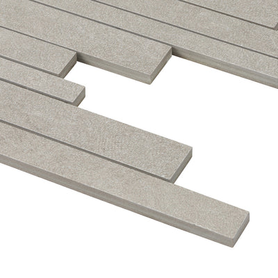 Continuum Rectangle Mosaic 12X12 Grey Natural