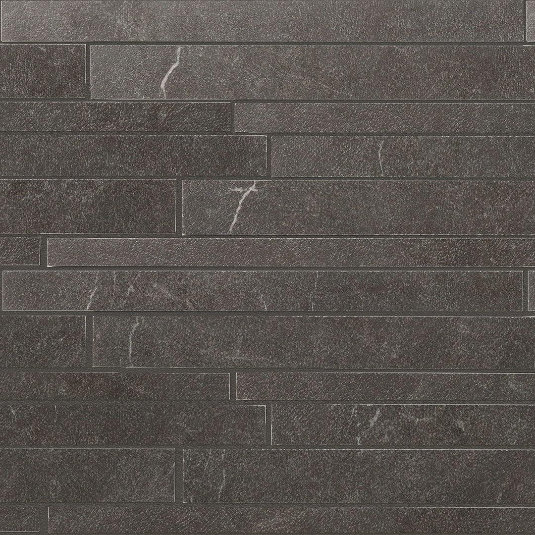 Continuum Rectangle Mosaic 12X12 Anthracite Natural – Elit Tile
