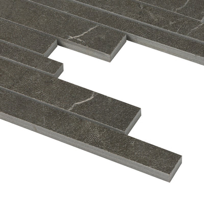 Continuum Rectangle Mosaic 12X12 Anthracite Natural