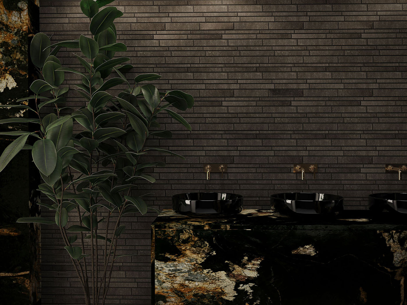 Continuum Rectangle Mosaic 12X12 Anthracite Natural