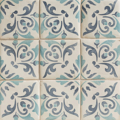 Duquesa Catarina Deco 4-5/8X4-5/8 Acqua Matte