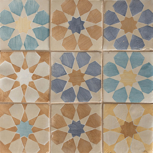 Duquesa Fez Deco 4-5/8X4-5/8 Silver Blend Metallic